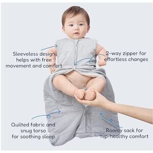 New in Box TotAha Toddler Gray Sleep Sack Size XL  for 2T-3T-4T